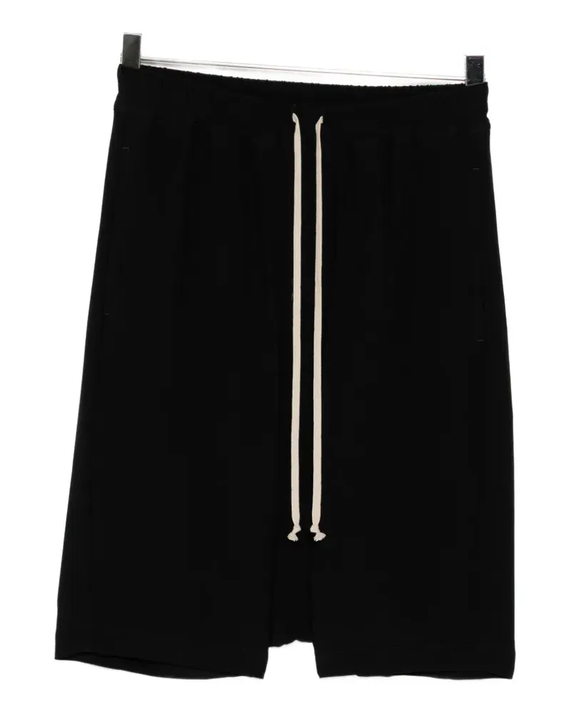 Rick Owens drawstring dropped-crotch shorts - Schwarz Schwarz