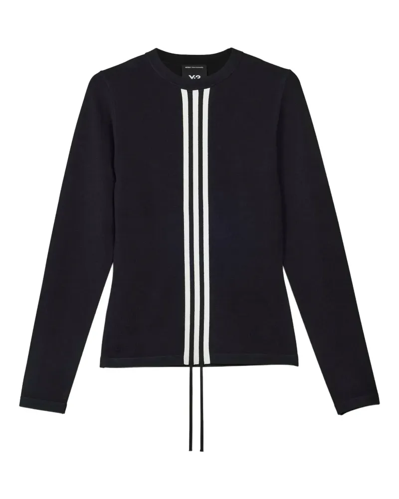 Y-3 Langarmshirt mit Streifen - Schwarz Schwarz