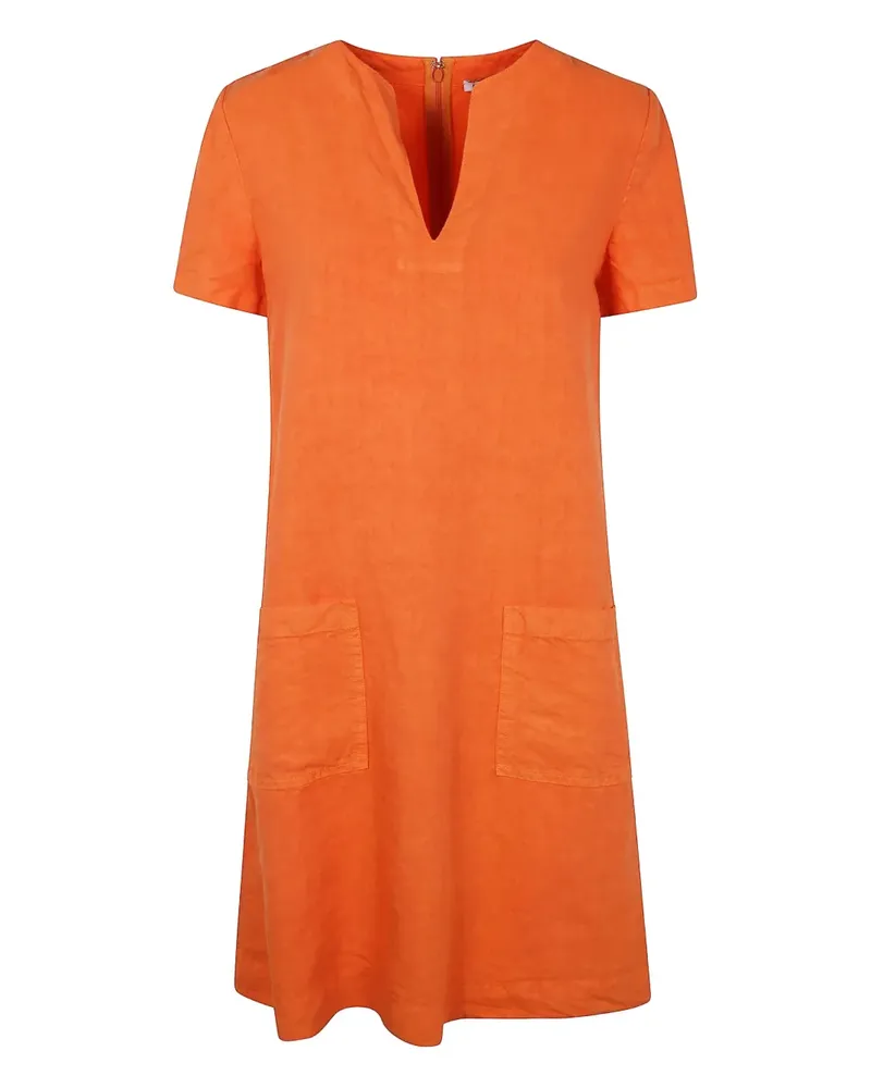 ASPESI Minikleid aus Leinen - Orange Orange