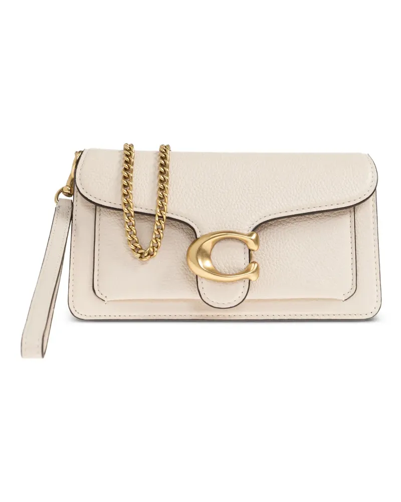 Coach Tabby C-plaque detachable-chain crossbody bag - Weiß Weiß