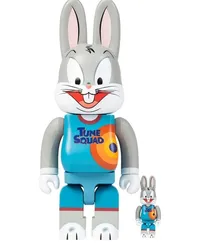 Medicom Toy x Looney Tunes Space Jam: A New Legacy Bugs Bunny BE@RBRICK 100% und 400% Figuren-Set Grau