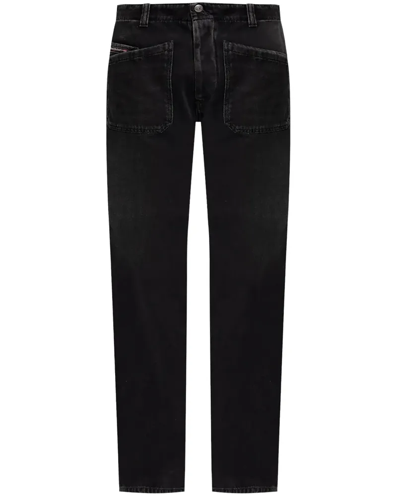 Diesel D-Moorix Straight-Leg-Jeans - Schwarz Schwarz
