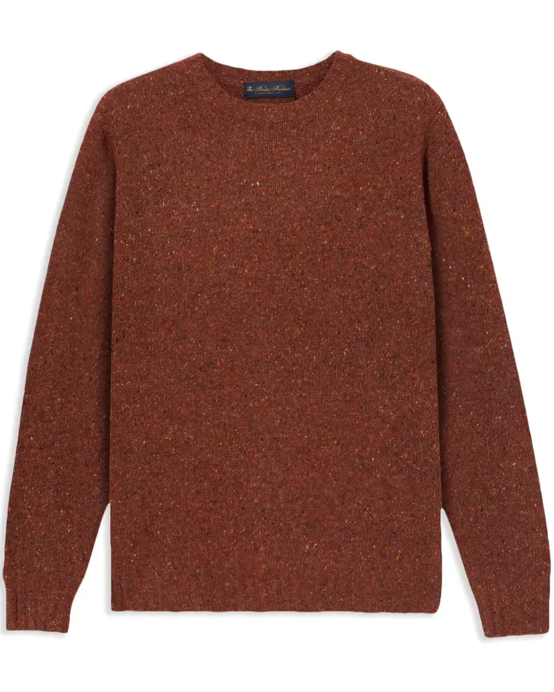 Brooks Brothers Melierter Pullover - Braun Braun