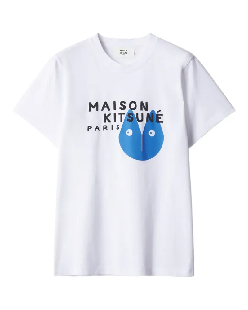 Kitsuné Fortune Fox T-Shirt - Weiß Weiß
