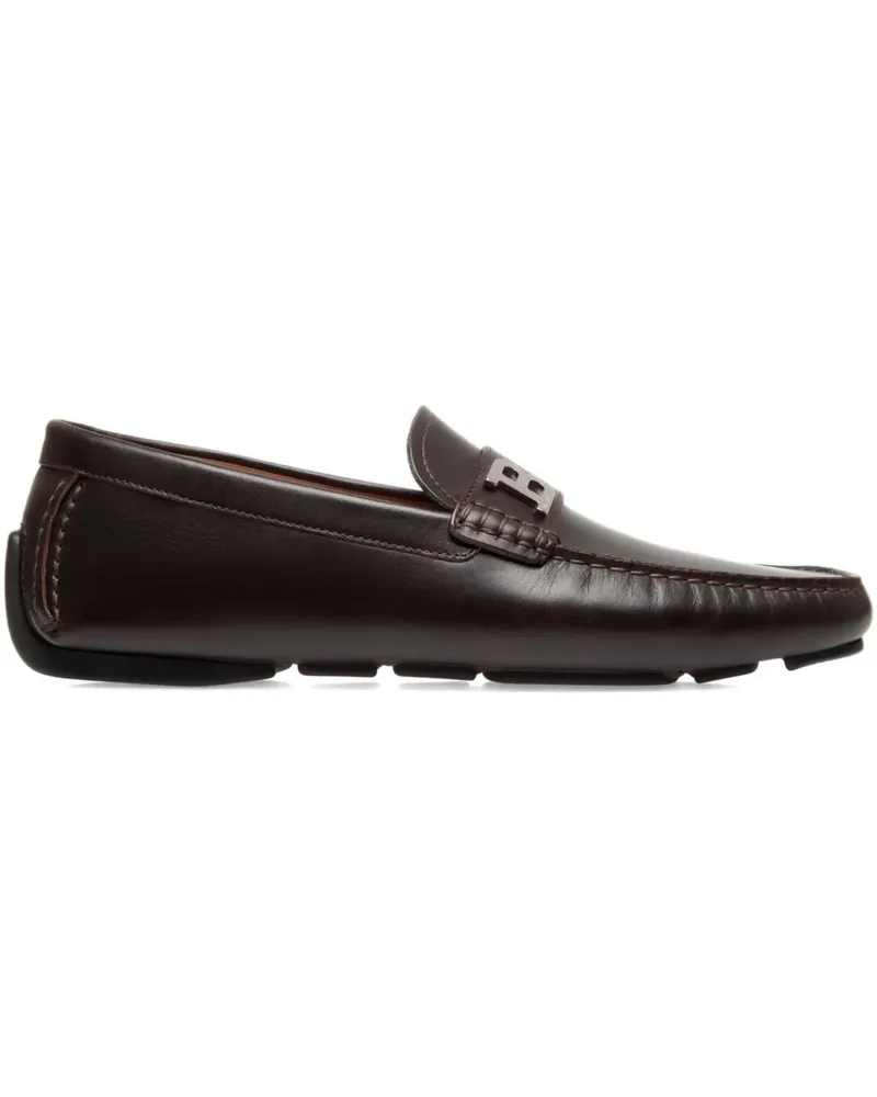 Bally Driver Loafer mit B-Detail - Braun Braun