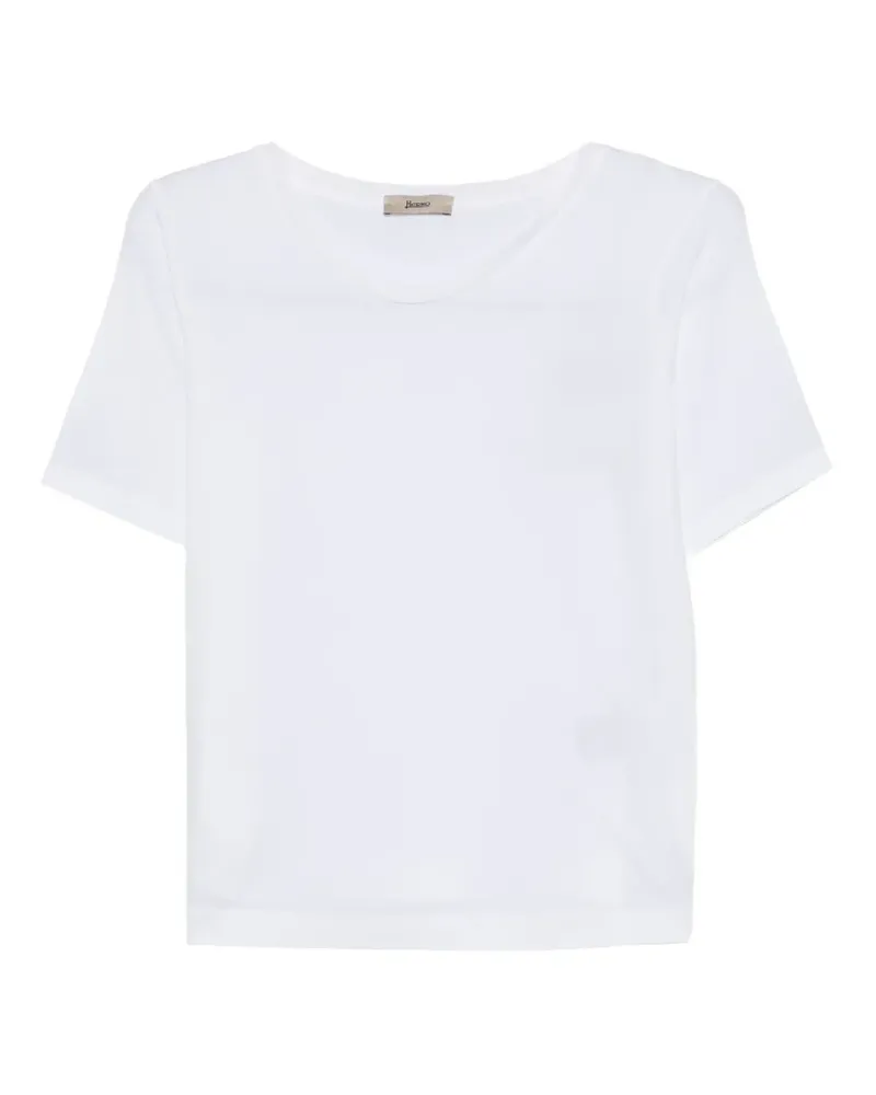 Herno Klassisches T-Shirt - Weiß Weiß