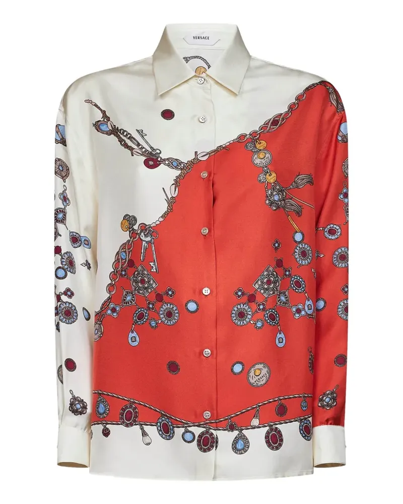 Versace silk shirt - Weiß Weiß