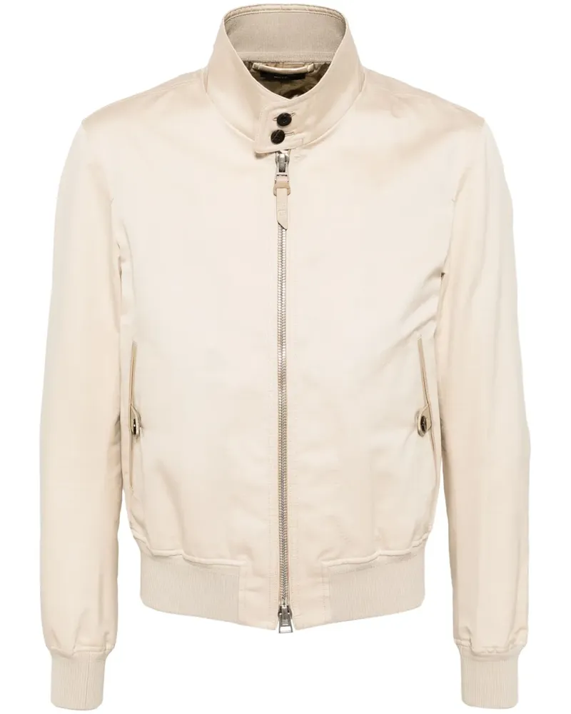 Tom Ford Klassische Harrington-Jacke - Nude Nude
