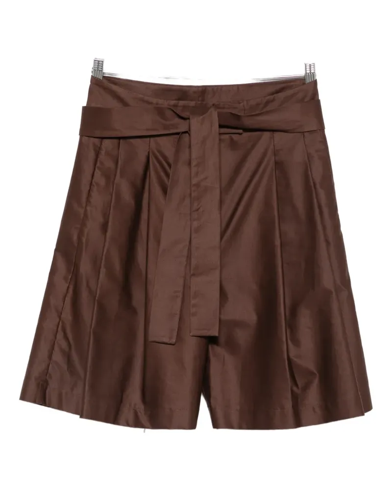 Dušan belted pleated shorts - Braun Braun