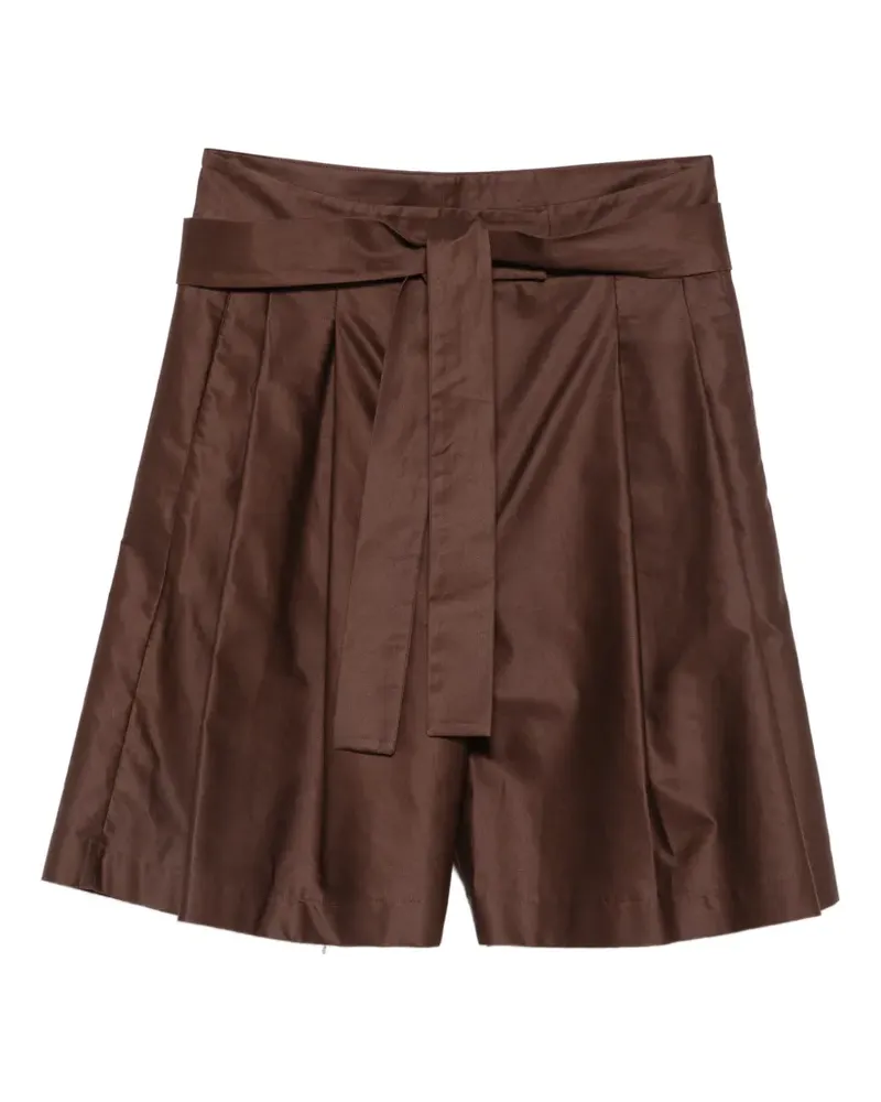 Dušan belted pleated shorts - Braun Braun