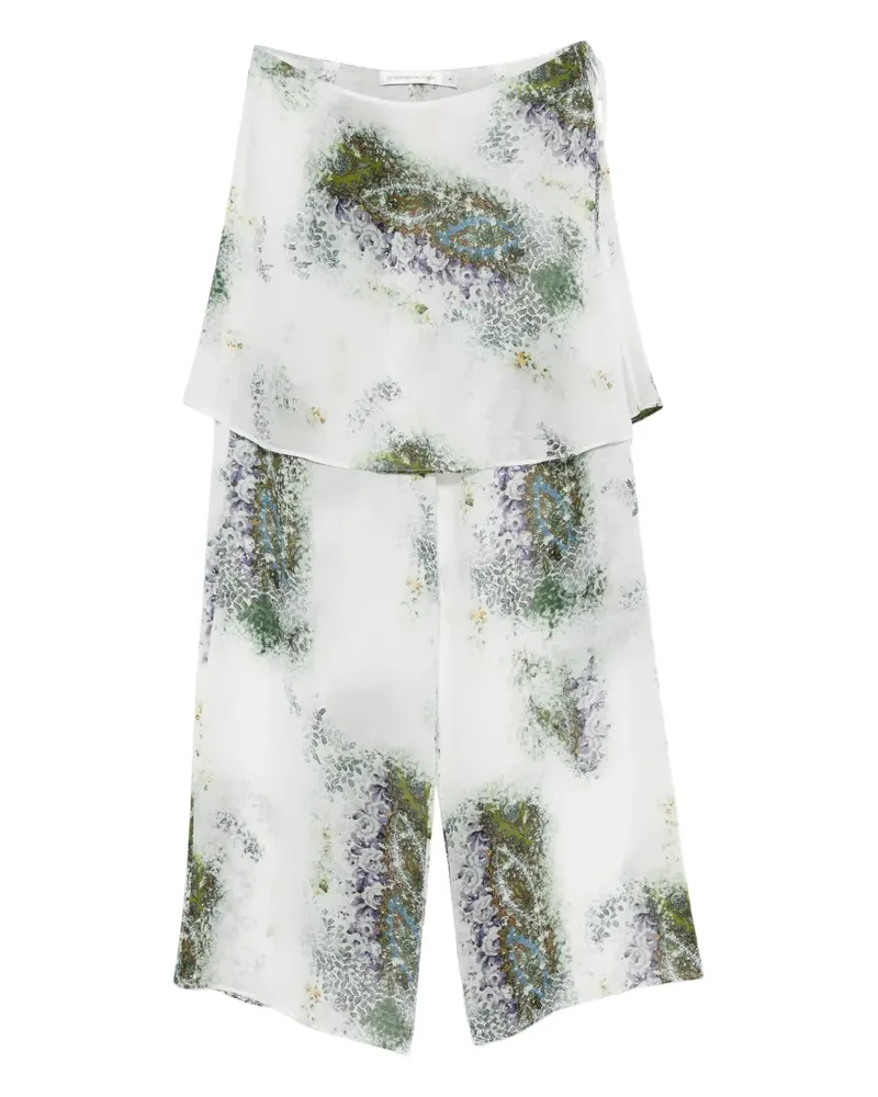 Christopher Esber absence-print trousers - Weiß Weiß