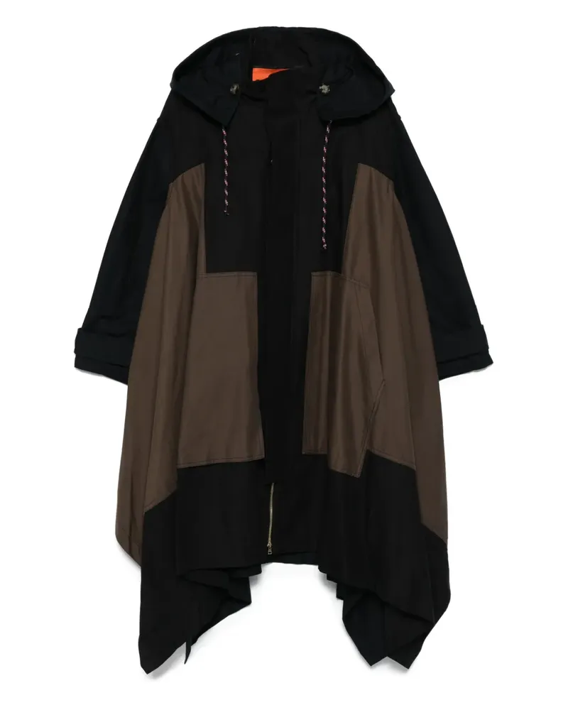 Colville Asymmetrischer Parka - Schwarz Schwarz