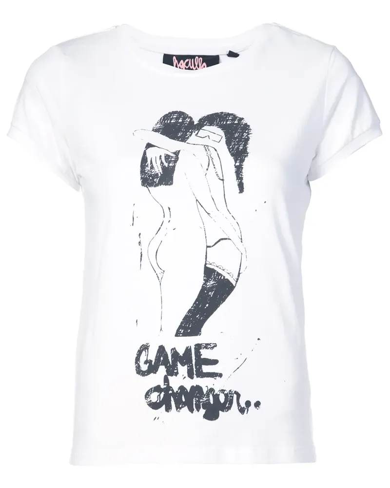 Haculla T-Shirt mit "Game Changer"-Print - Weiß Weiß