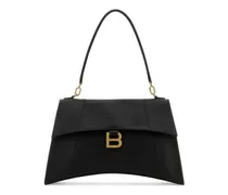 Mittelgroße Hourglass Schultertasche - Schwarz