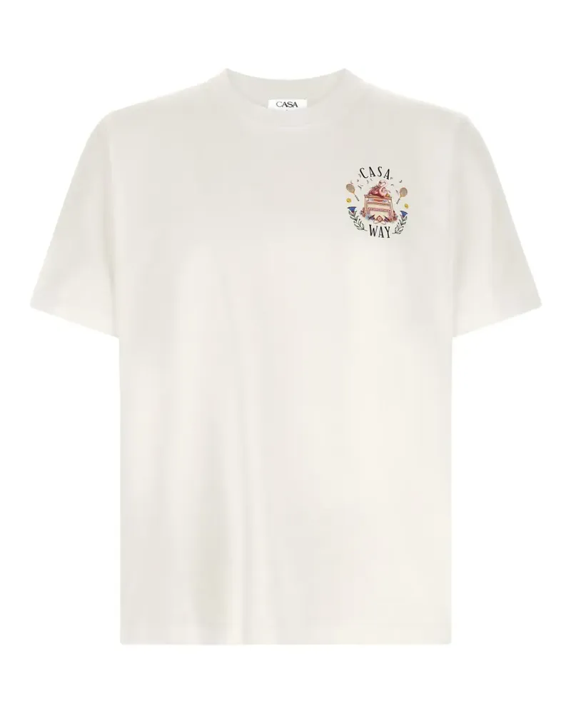Casablanca Paris Casa Way graphic-print T-shirt - Nude Nude