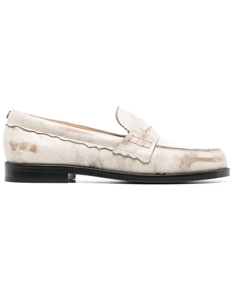 Golden Goose Jerry Distressed-Loafer - Weiß Weiß