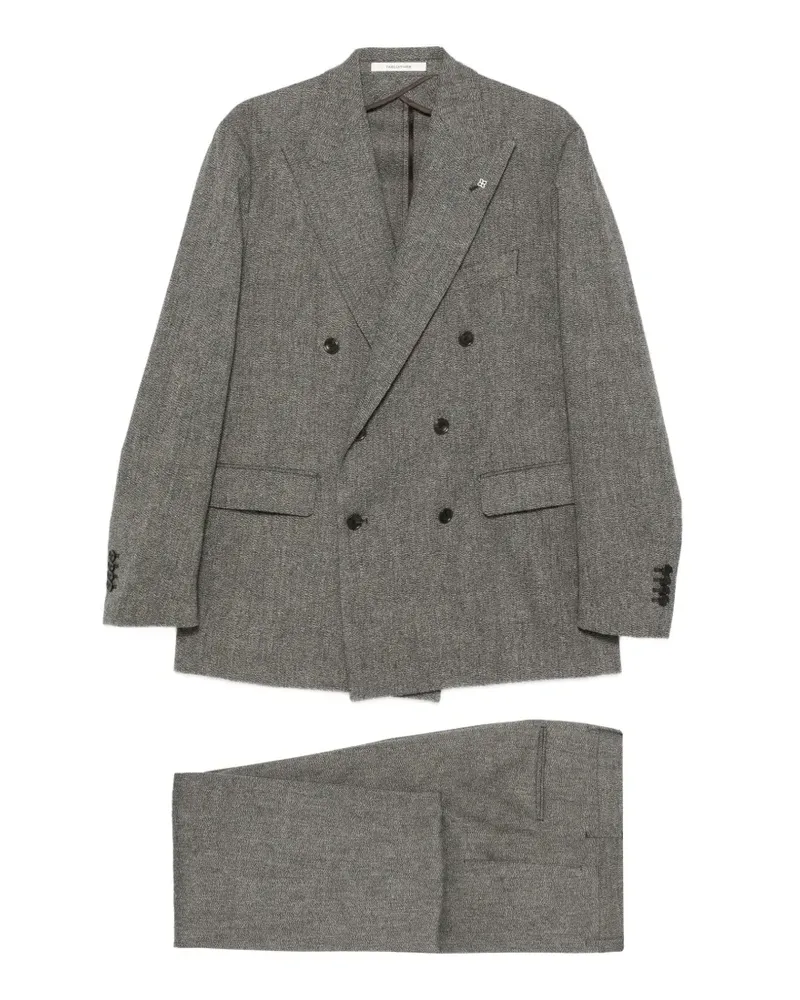 Tagliatore Doppelreihiger Anzug - Grau Grau