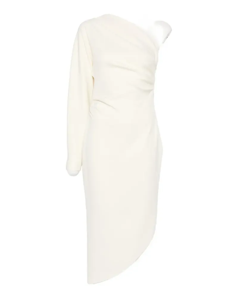 Federica Tosi one-shoulder draped asymmetric dress - Weiß Weiß