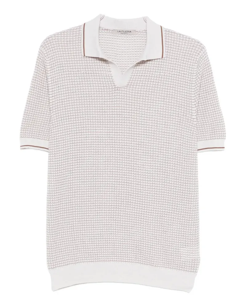 La Fileria textured T-shirt - Nude Nude