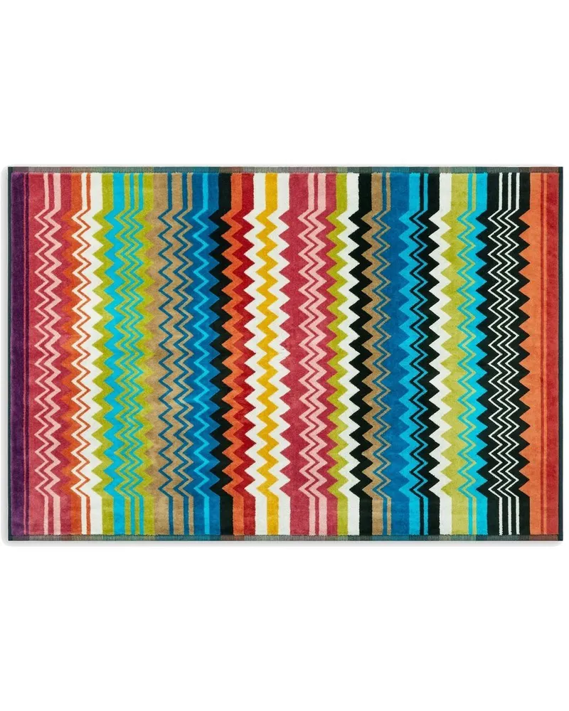 Missoni Home Giacomo Badematte mit Zickzackmuster - Blau Blau