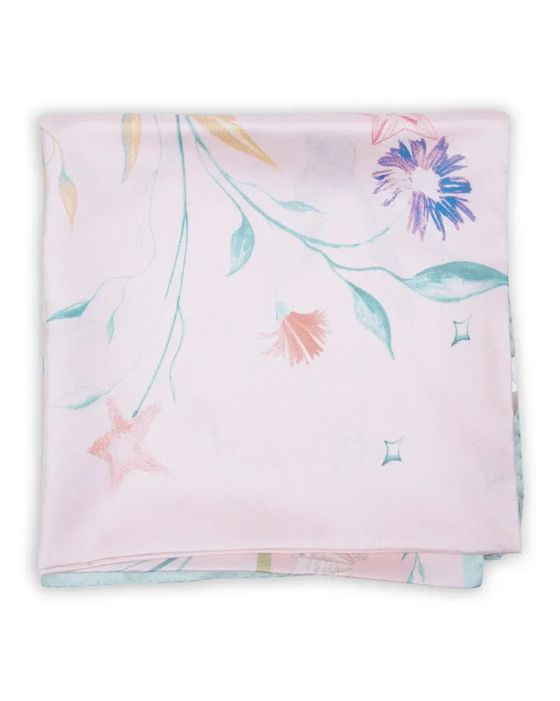 forte_forte Schal mit Blumen-Print - Rosa Rosa