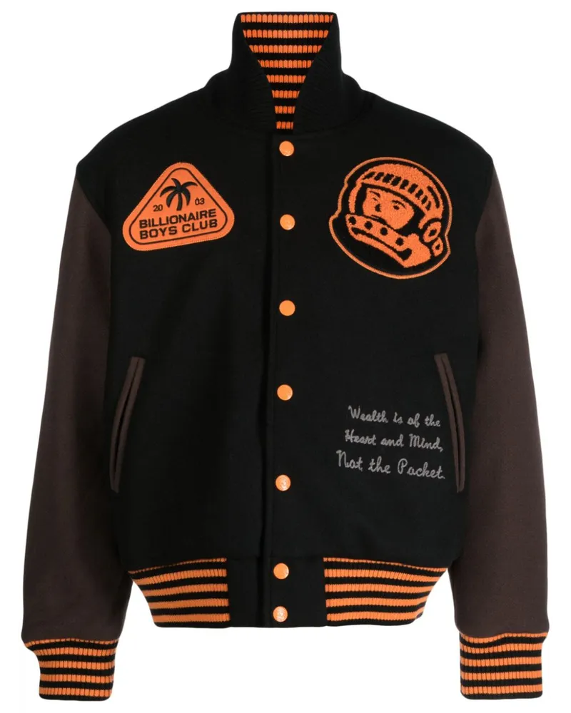 Billionaire Boys Club Bomberjacke mit Patch-Detail Schwarz