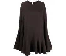 Kleid im Cape-Stil - Braun