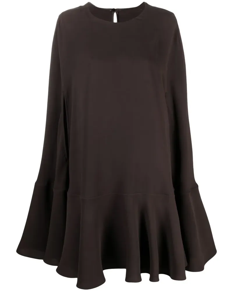 Valentino Garavani Kleid im Cape-Stil - Braun Braun
