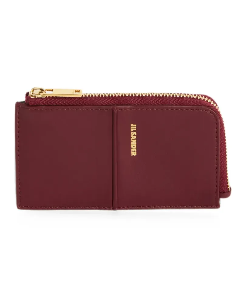 Jil Sander Linea coin purse small - Rot Rot