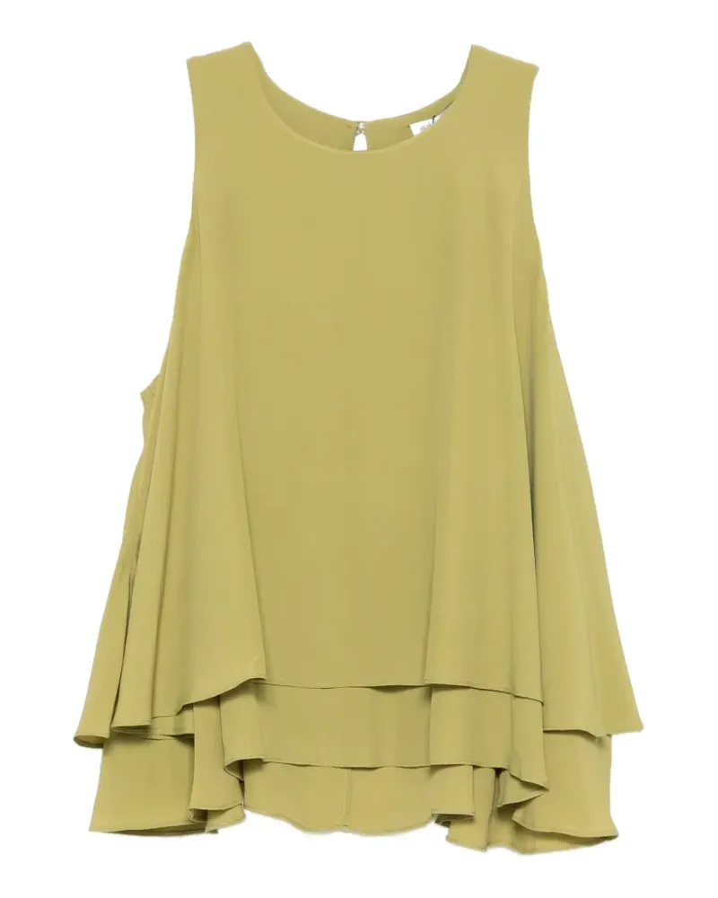 AMI Paris Bluse mit Rüschen - Grün Grün