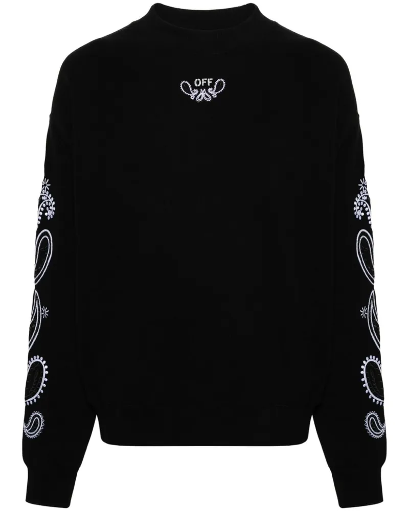 OFF-WHITE Bandana Arrow Sweatshirt Schwarz