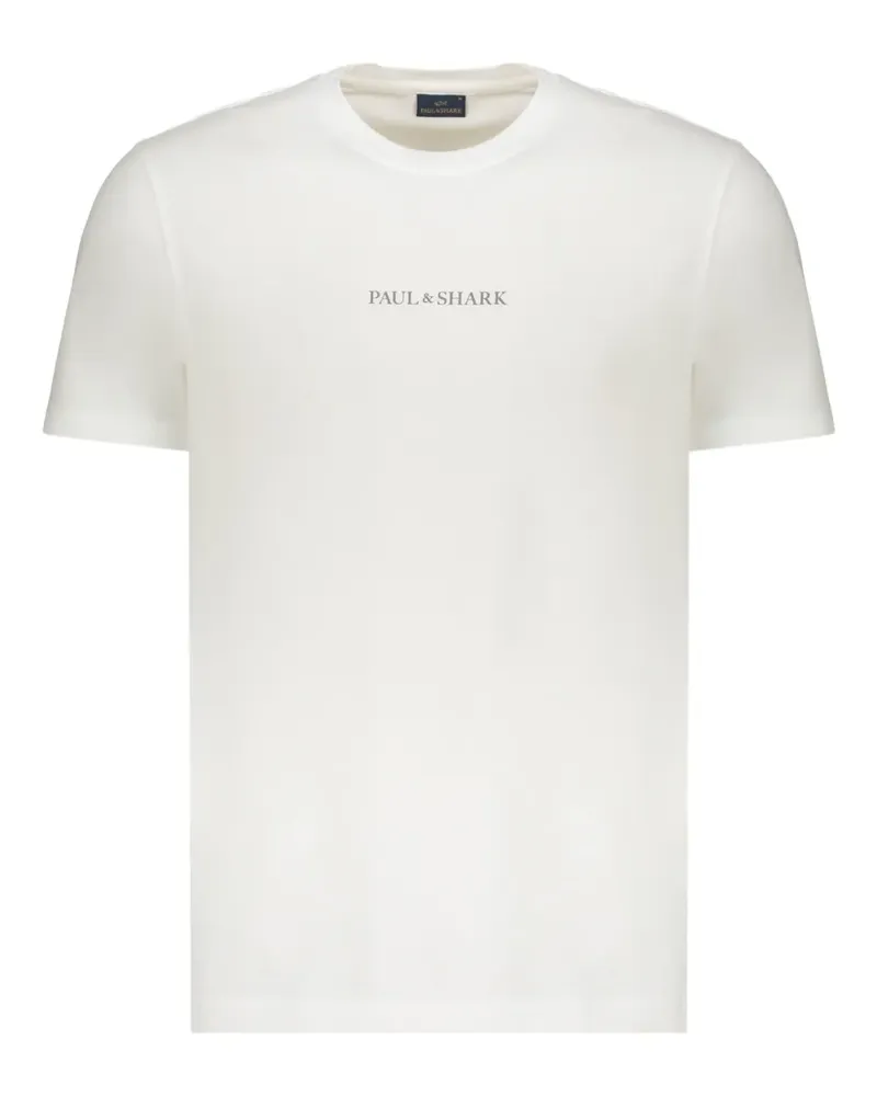 Paul & Shark T-Shirt mit Logo-Print - Weiß Weiß