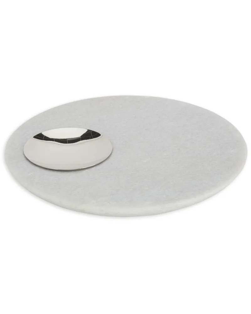 Tom Dixon Servierplatte aus Stein - Weiß Weiß