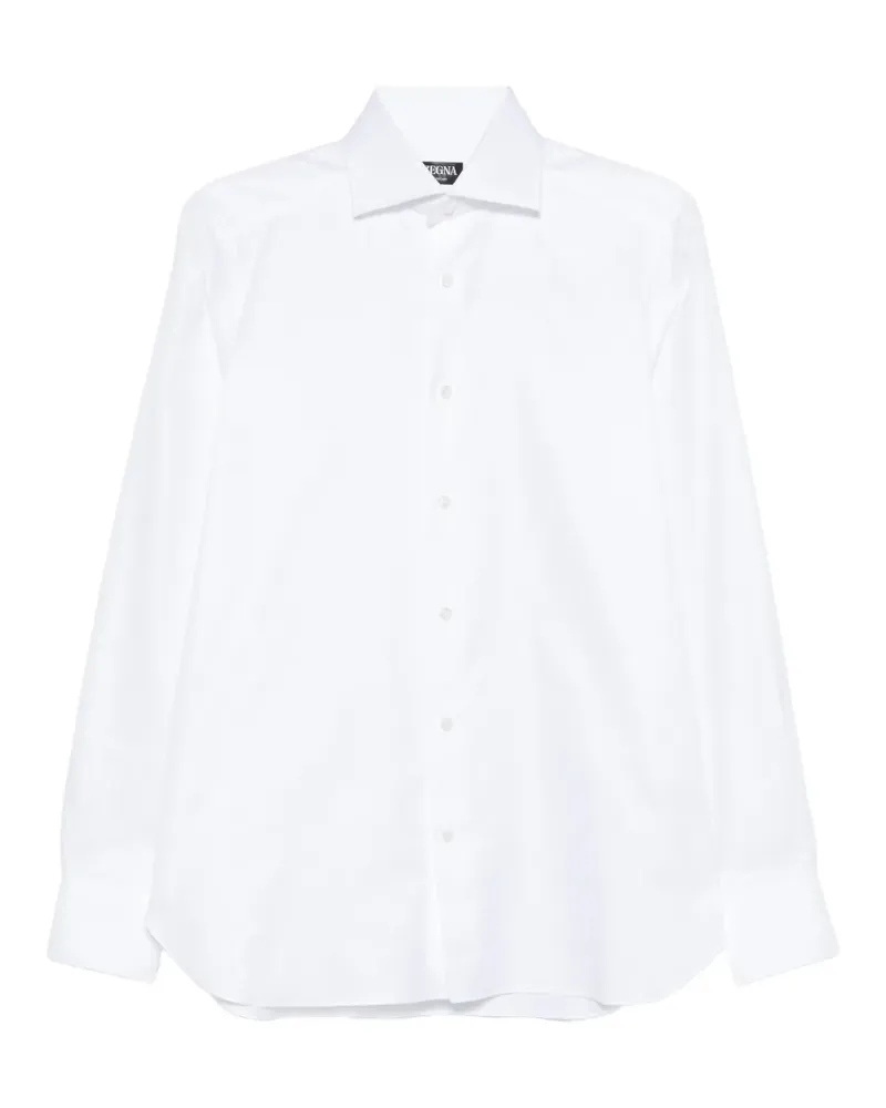 Ermenegildo Zegna Klassisches Hemd - Weiß Weiß