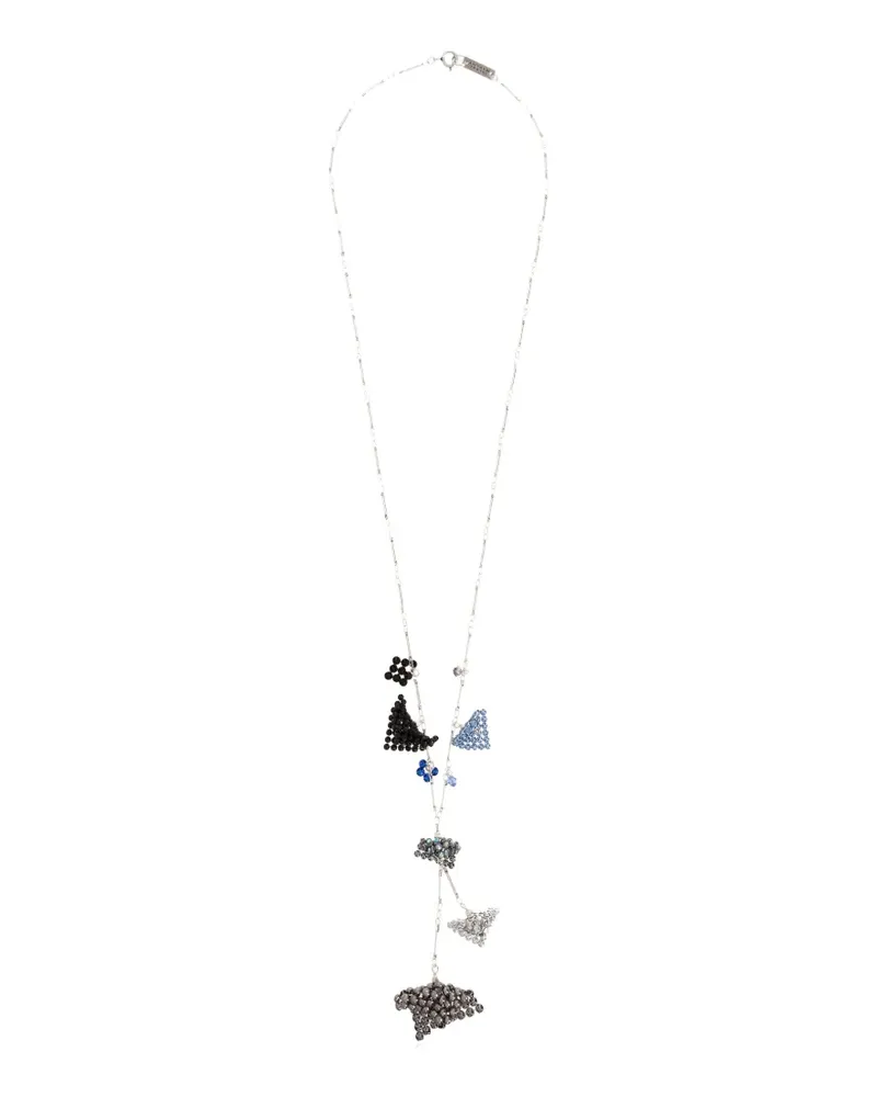 Isabel Marant beaded-charm necklace - Silber Silber