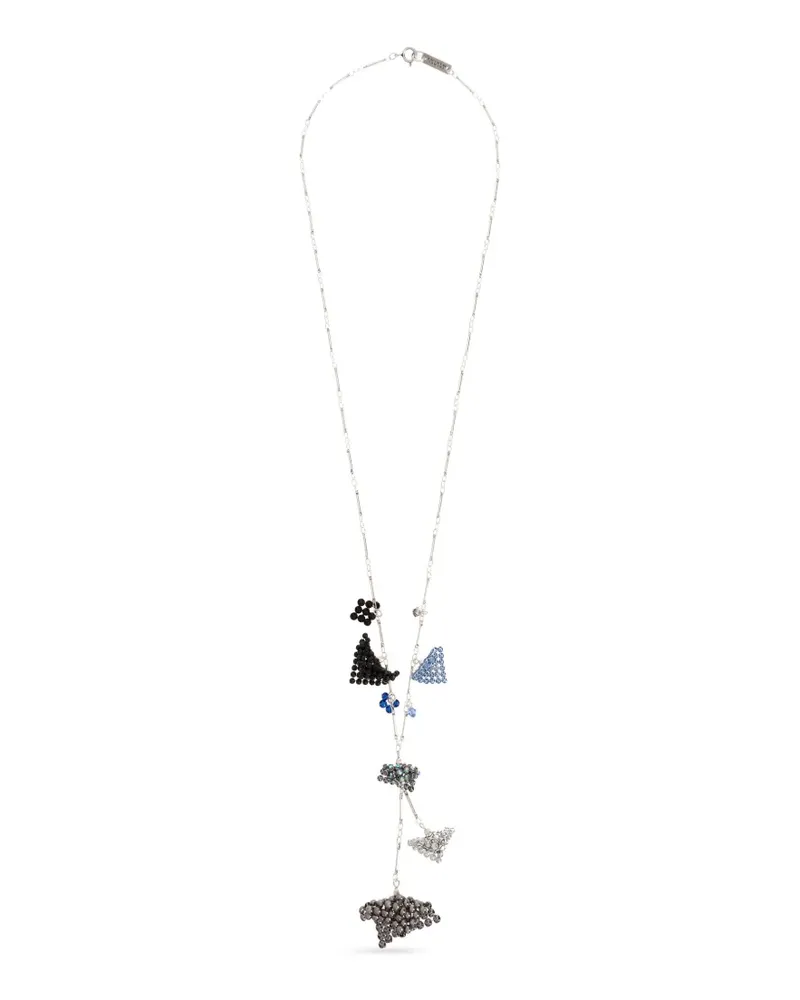 Isabel Marant beaded-charm necklace - Silber Silber