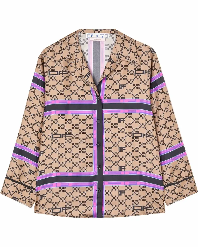 OFF-WHITE Hemd im Pyjama-Look - Braun Braun