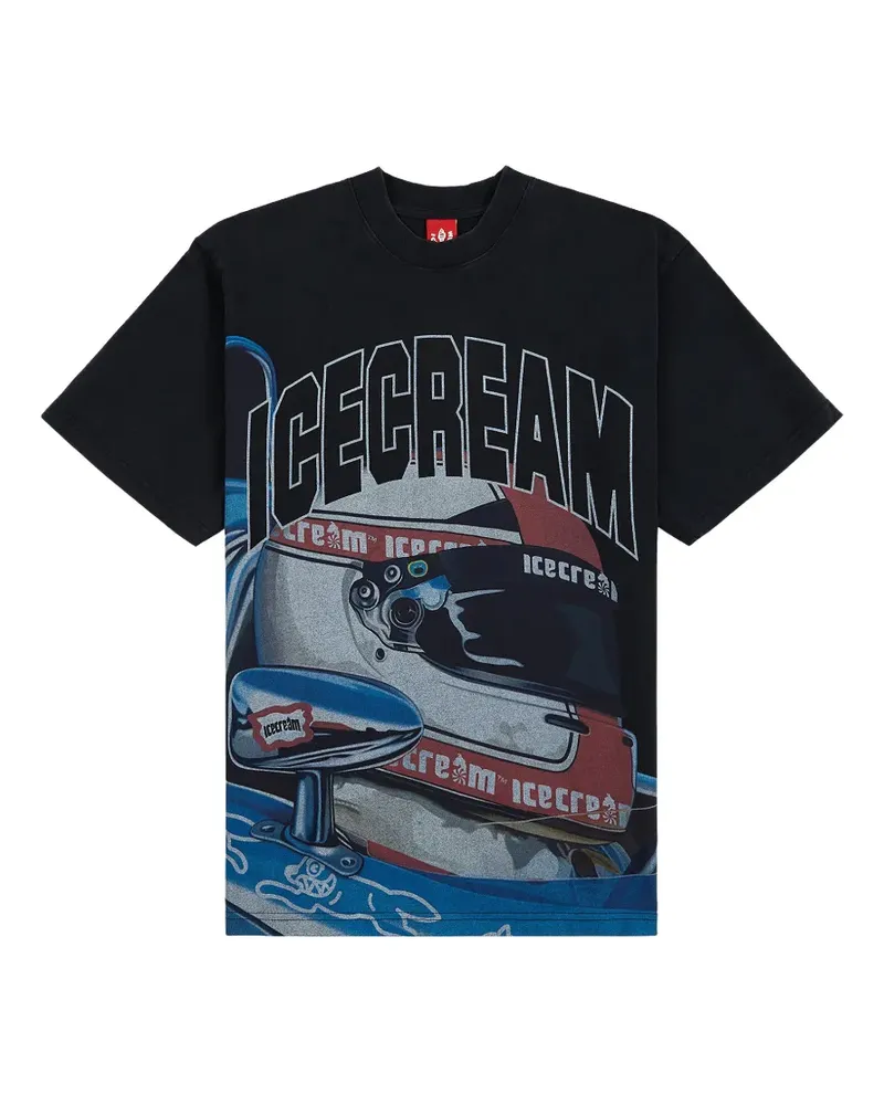 ICECREAM T-Shirt mit grafischem Print - Schwarz Schwarz