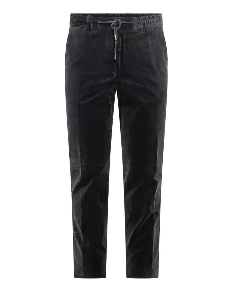 HUGO BOSS Cordhose mit Kordelzug - Schwarz Schwarz