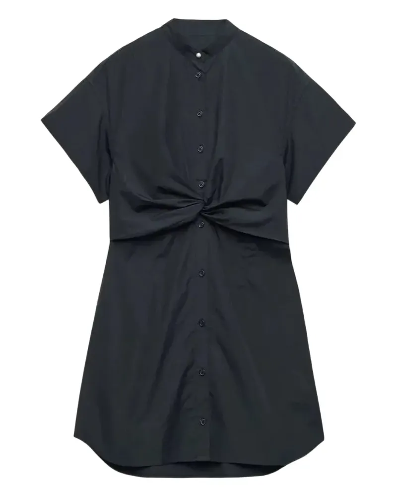 Rag & Bone Gretchen twist-front shirt dress - Schwarz Schwarz