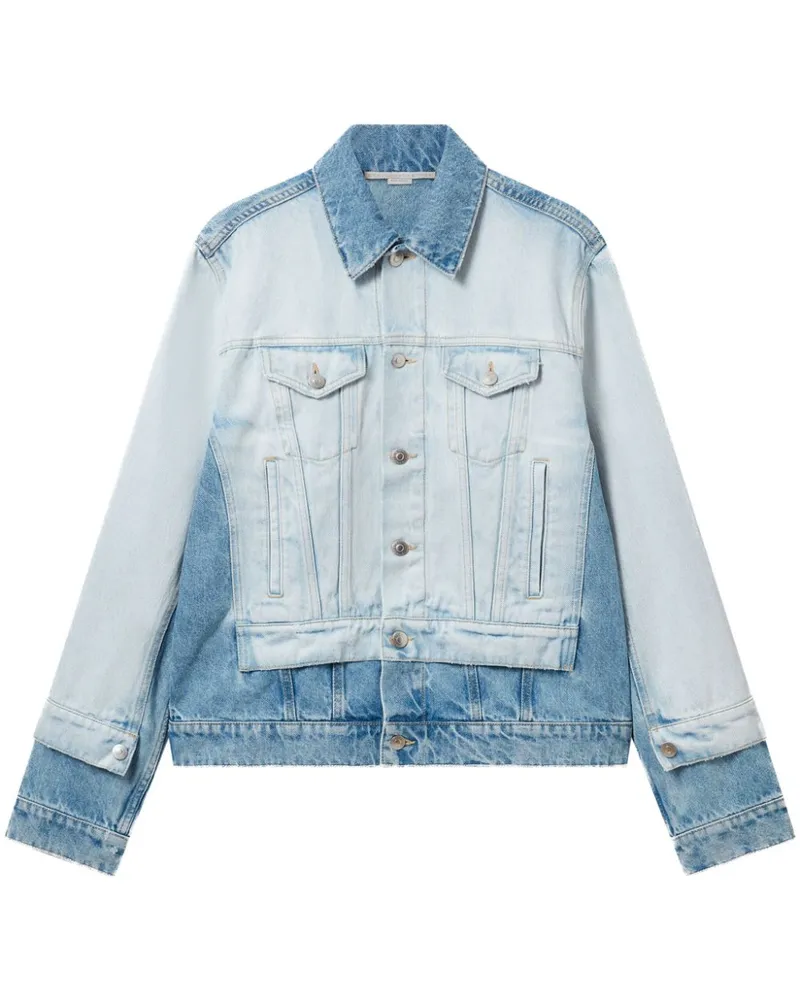 Stella McCartney Zweifarbige Jeansjacke - Blau Blau