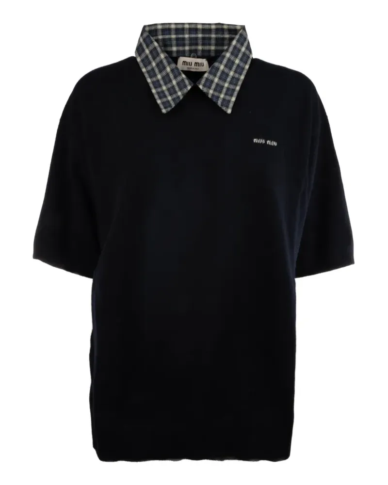 Miu Miu Polo-Pullover aus Kaschmir - Blau Blau