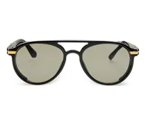 Getönte Pilotenbrille - Schwarz