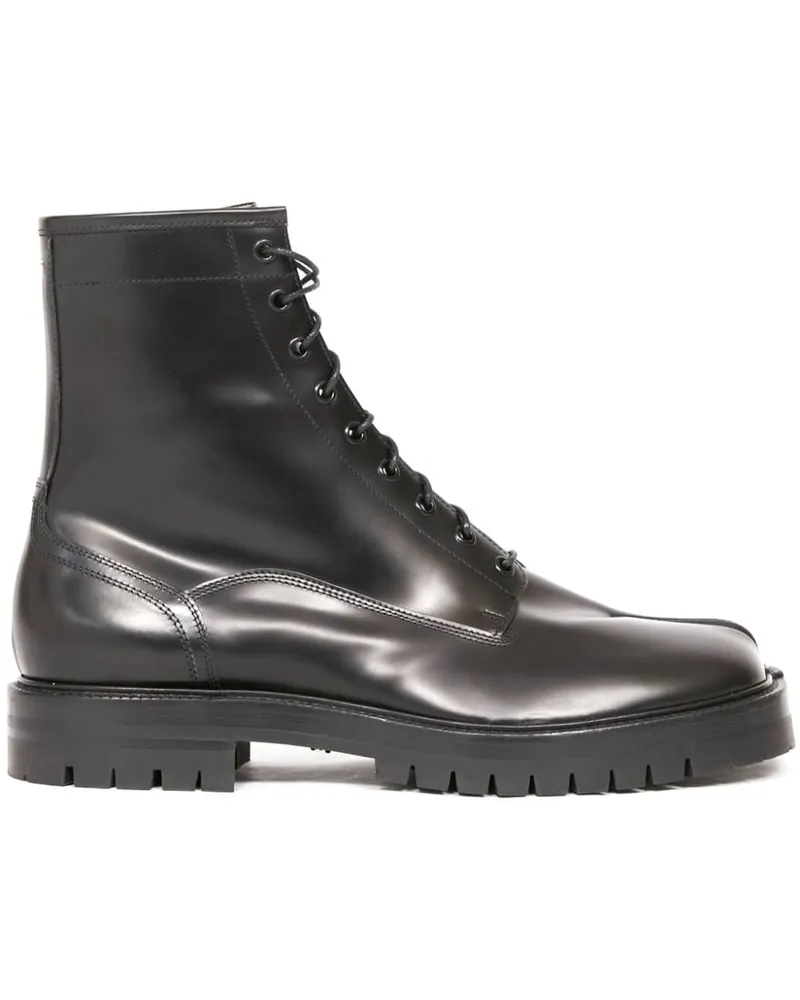 Maison Margiela Tabi Schnürstiefel - Schwarz Schwarz
