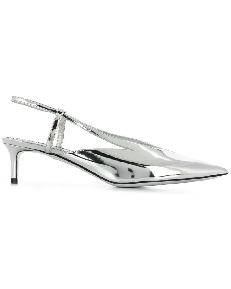 Givenchy Verspiegelte Slingback-Pumps - Silber Silber