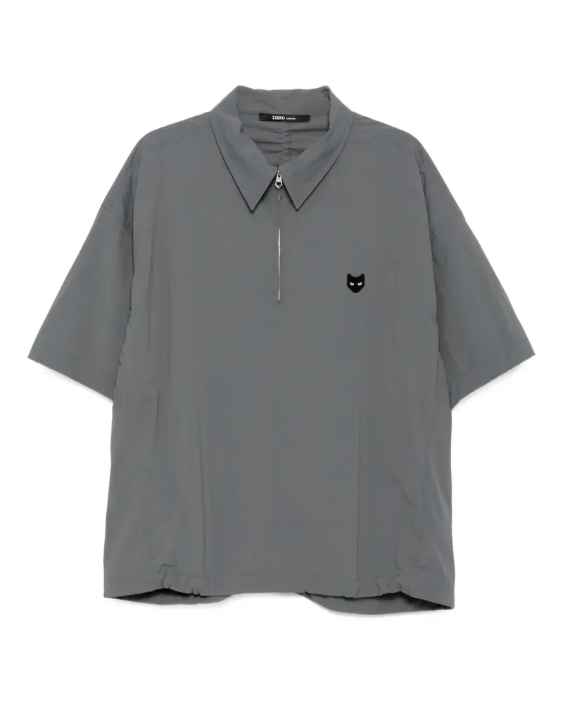 SONGZIO Zzero T-Shirt mit Reißverschluss - Grau Grau