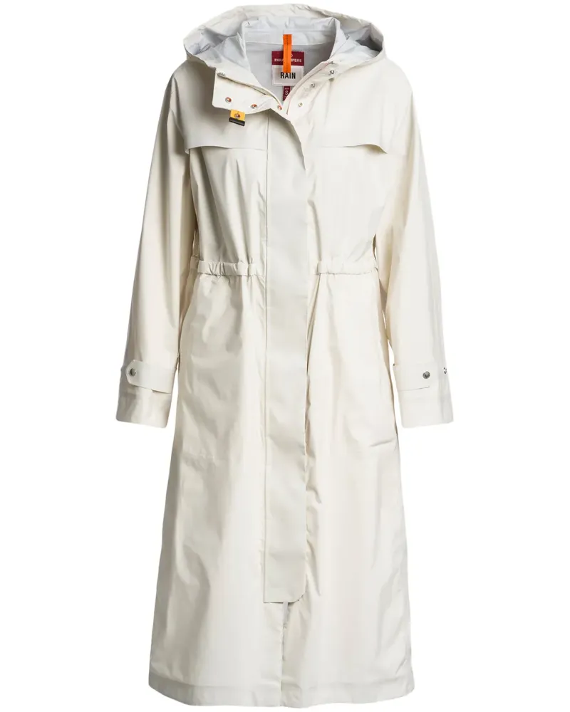 Parajumpers Parka mit Logo-Patch - Weiß Weiß