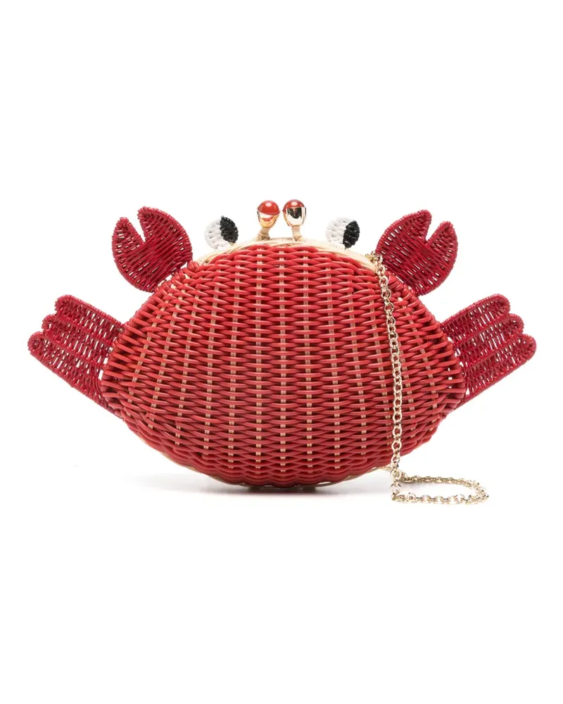 Serpui Ash Crab chain clutch bag - Rot Rot