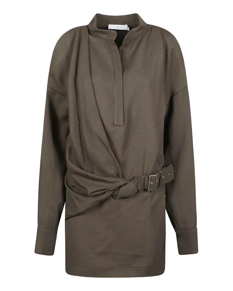 IRO belted draped dress - Grün Grün