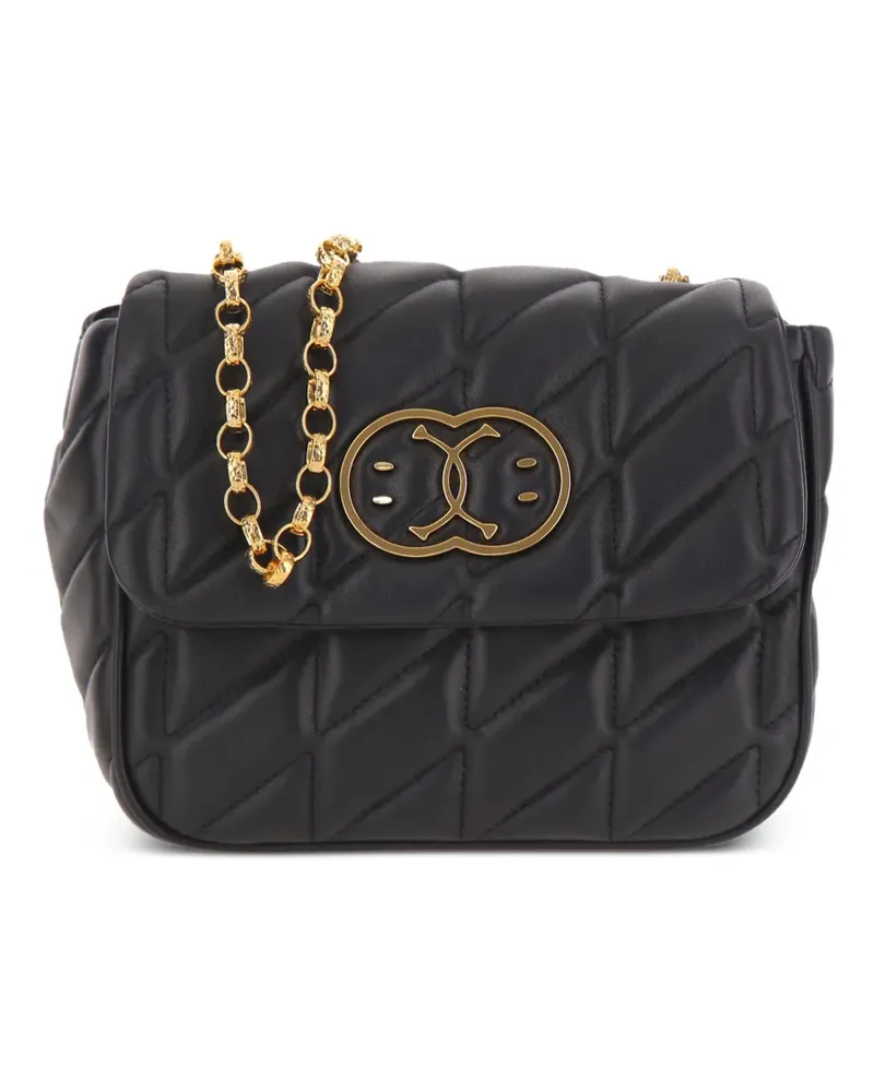 Moschino Gesteppte Double Smile Schultertasche - Schwarz Schwarz